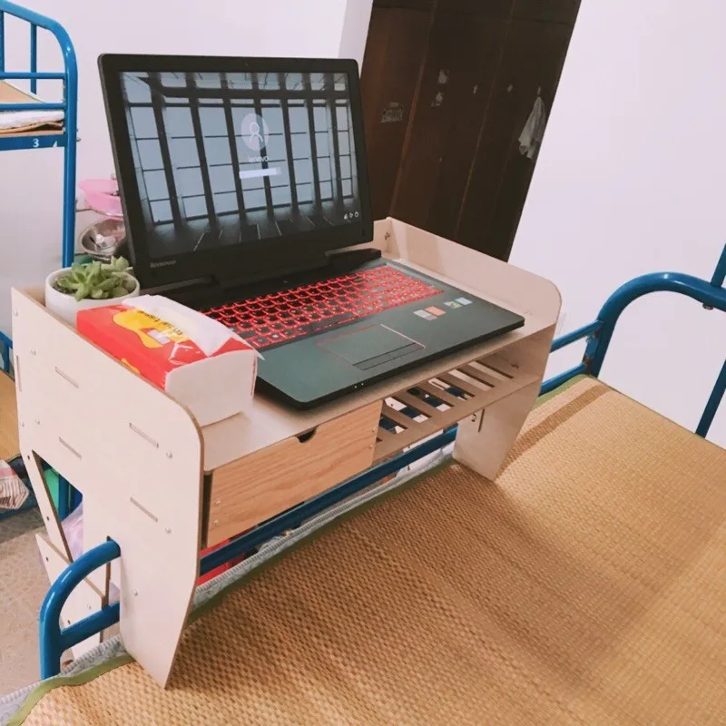 Laptop computer, suspended desk, college student dormitory, bedside storage rack, dormitory storage rack, hanging basket