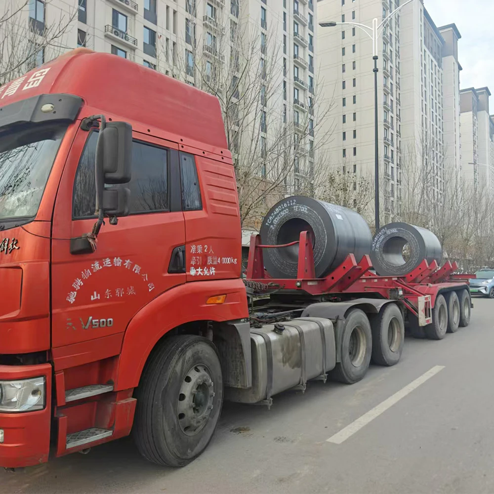 Heavy Duty 3-Axle Container Skeleton Semi-Trailer 40ft for Steel Coil Transport
