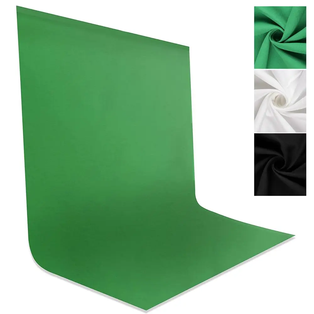 Video Shooting Green White Black Smooth Screen Photography Background Backdrop Cloth Chromakey