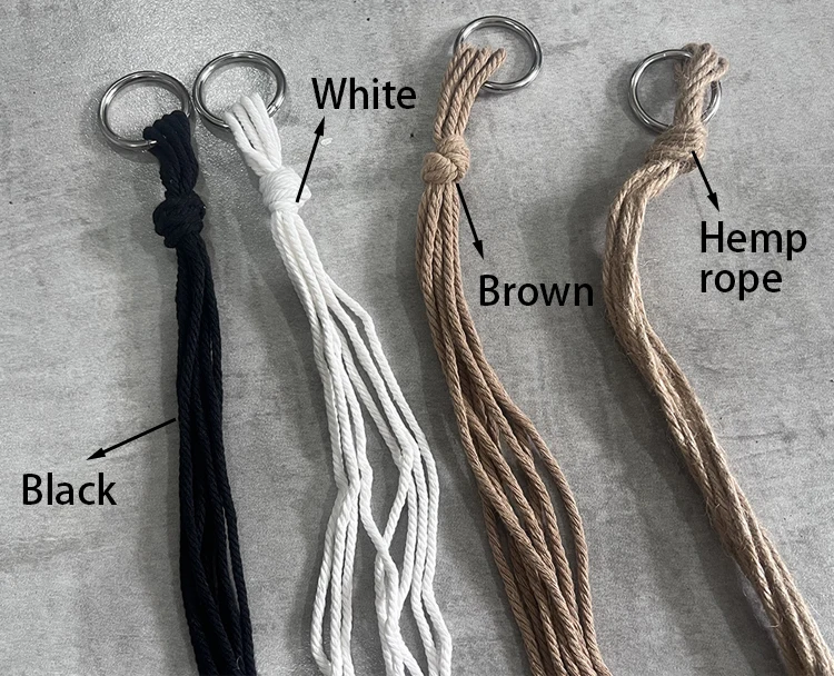 Hängender Blumentopf, Hängekorb, Vasen mit Haken, kreative Makramee-Pflanzgefäße zum Aufhängen von Blumentopfnissen – Detail 1
