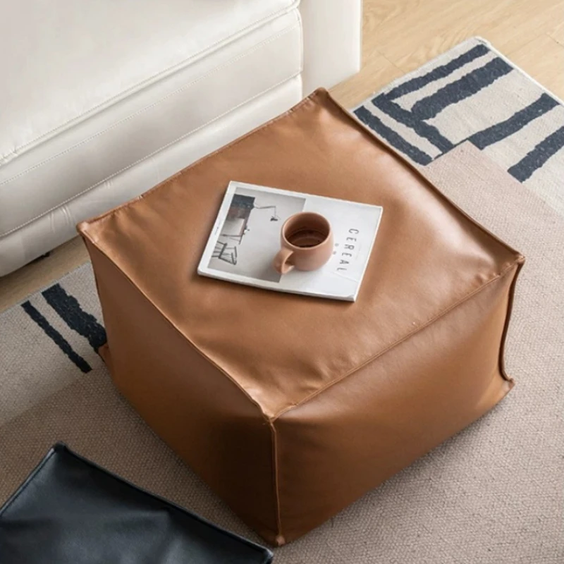 Minimlist Relexing Foot Stool Elegant Upholstered Comfy Foot Stool Dressing Tble Under Desk Pouffe De Salon Balcony Furniture