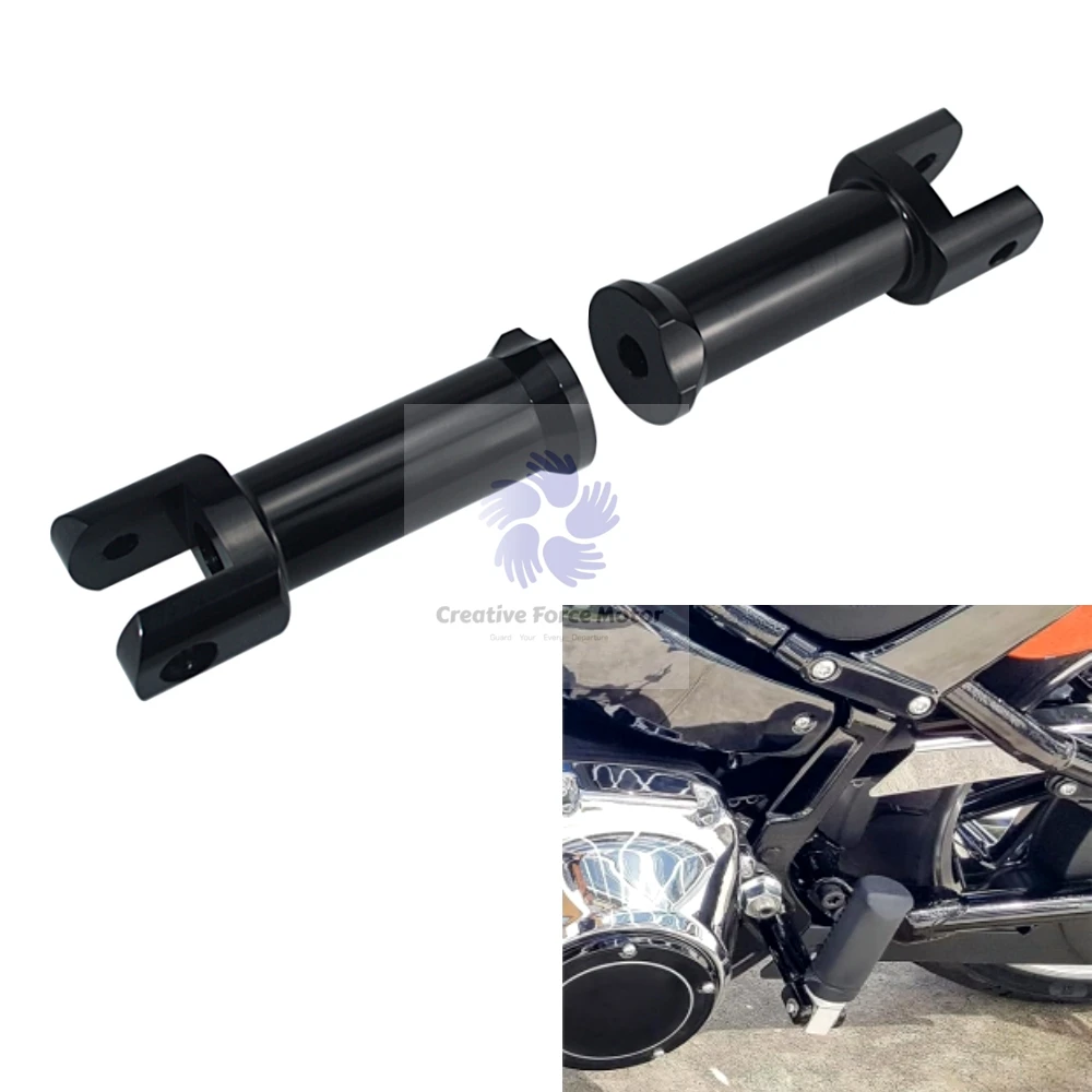 14Pcs Passenger Footpegs Support Mount Kit Motorcycle Rear Pedals For Harley Softail Street Bob Fat Boy 114 Breakout Low Rider S