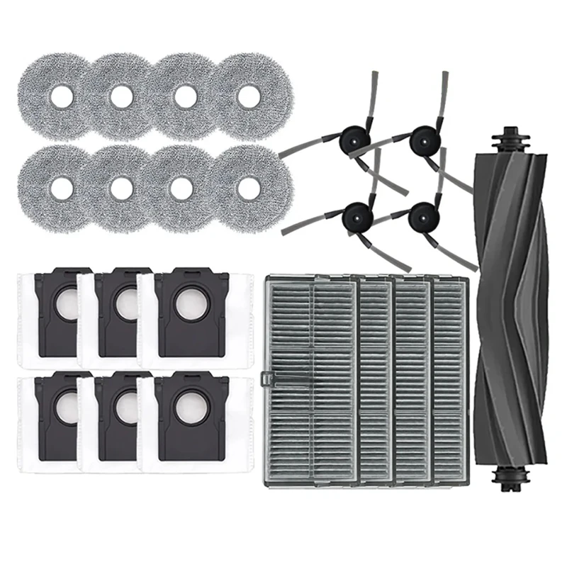 

Top Sale For Dreame X40 Ultra/ X40pro Accessories Roller Brush Side Brush Filter Mop Pads Rags Dust Bag Robot Vacuum Spare Parts