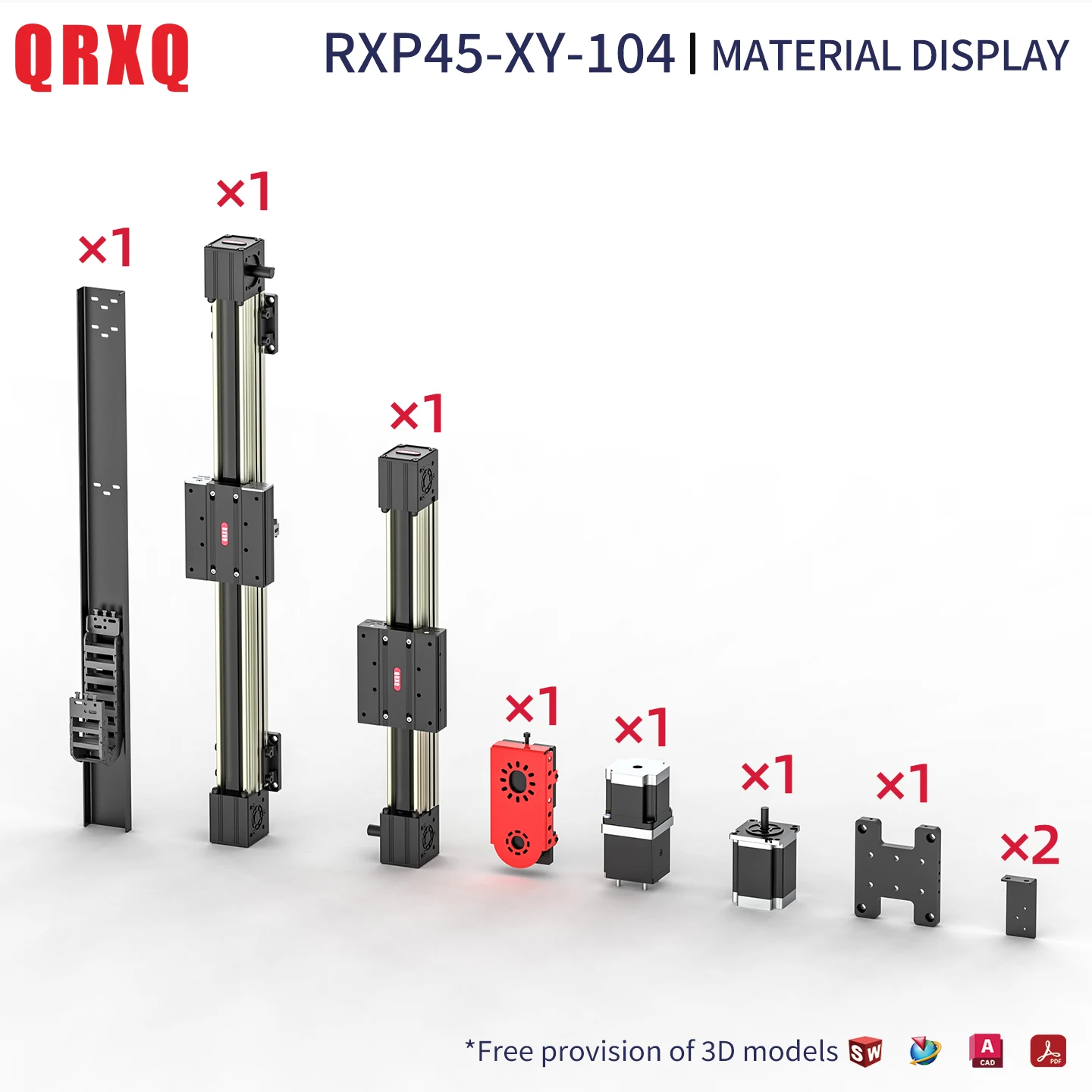 Linear Rail guide Free delivery step motor drive linear motion system synchronous belt XY 3D printer electric workbench