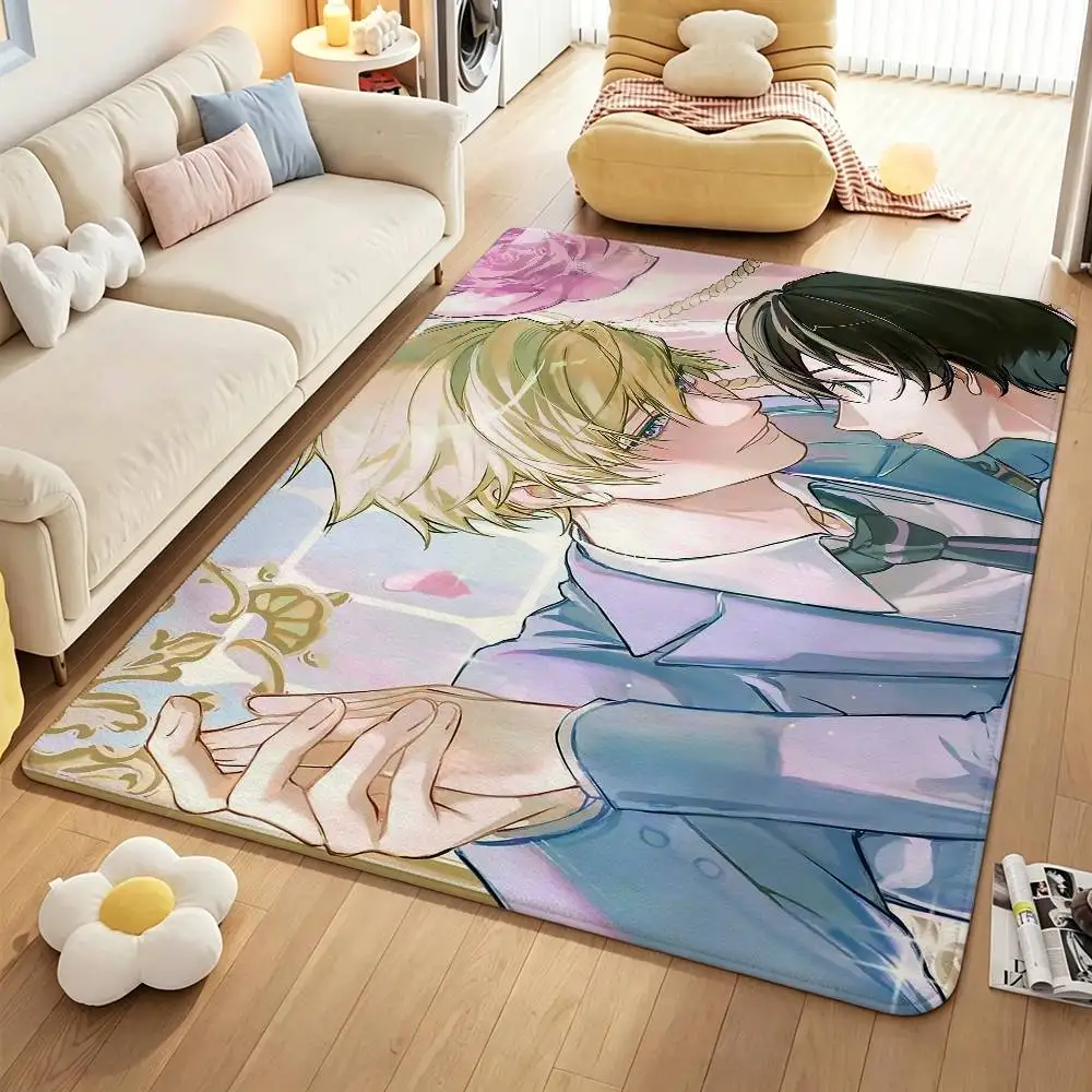 Ohshc O-Ouran High School H-Host Club Short Plush Anti-Slip Door Mat Soft Floor Mat for Home Entrance