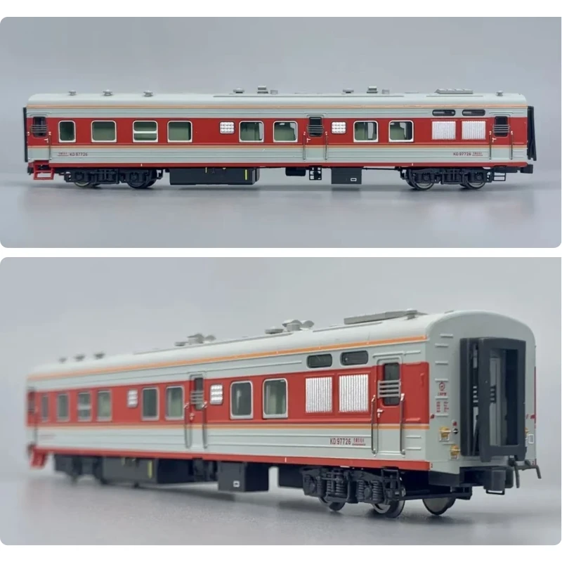 N Scale 1/160 Train Model PCK32 Type KD25G Painting Carriage Train Model Toy Gift with Color Separation Light