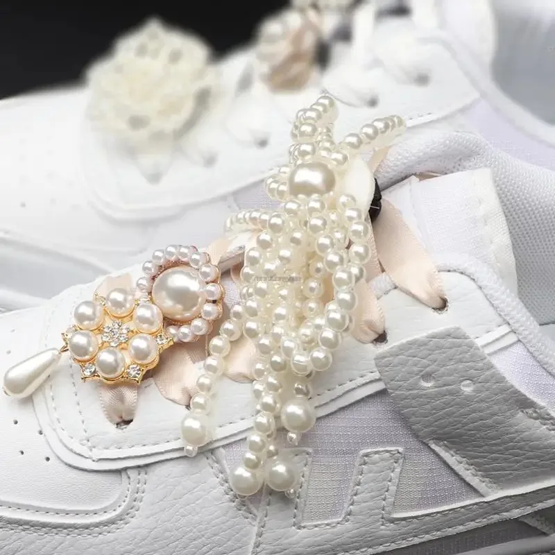 Rhinestone Pearls Shoe Charms beauty perfume Sneaker Charms Girl Gift Shoe decoration DIY Shoelaces Buckles shoes accesories