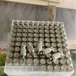 A366 Thread 3/16 Misting Nozzle High Pressure Atomizing Spray Nozzles Garden Irrigation Industry Cooling Sprayers 100pcs Total