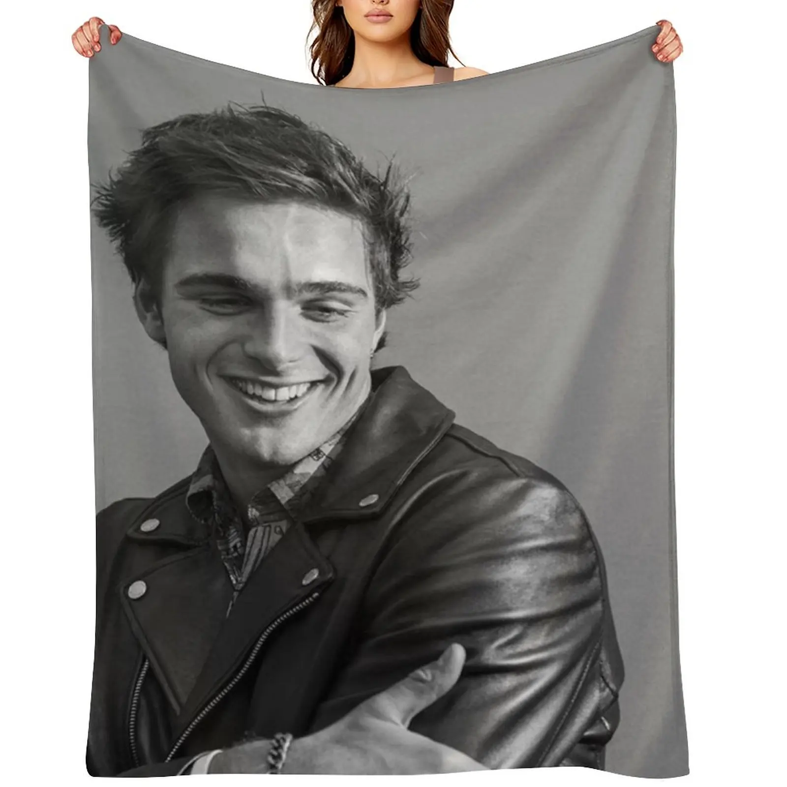 Jacob Elordi Throw Blanket blankets and throws Weighted Soft Beds Hair cosplay anime for winter Blankets