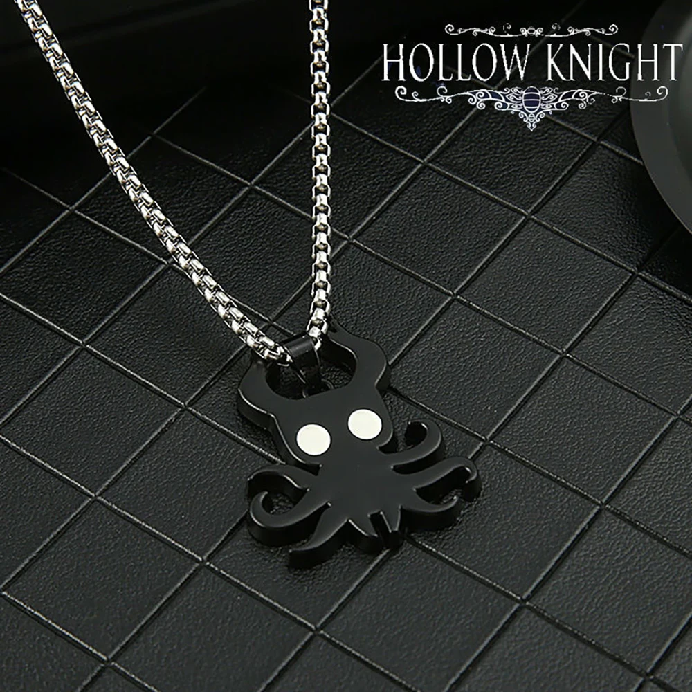 Hollow Knight Necklace Bone Nail Keychain Metal Spike Shape Pendant for Men Women breloczki figure llaveros charm Jewelry Gift