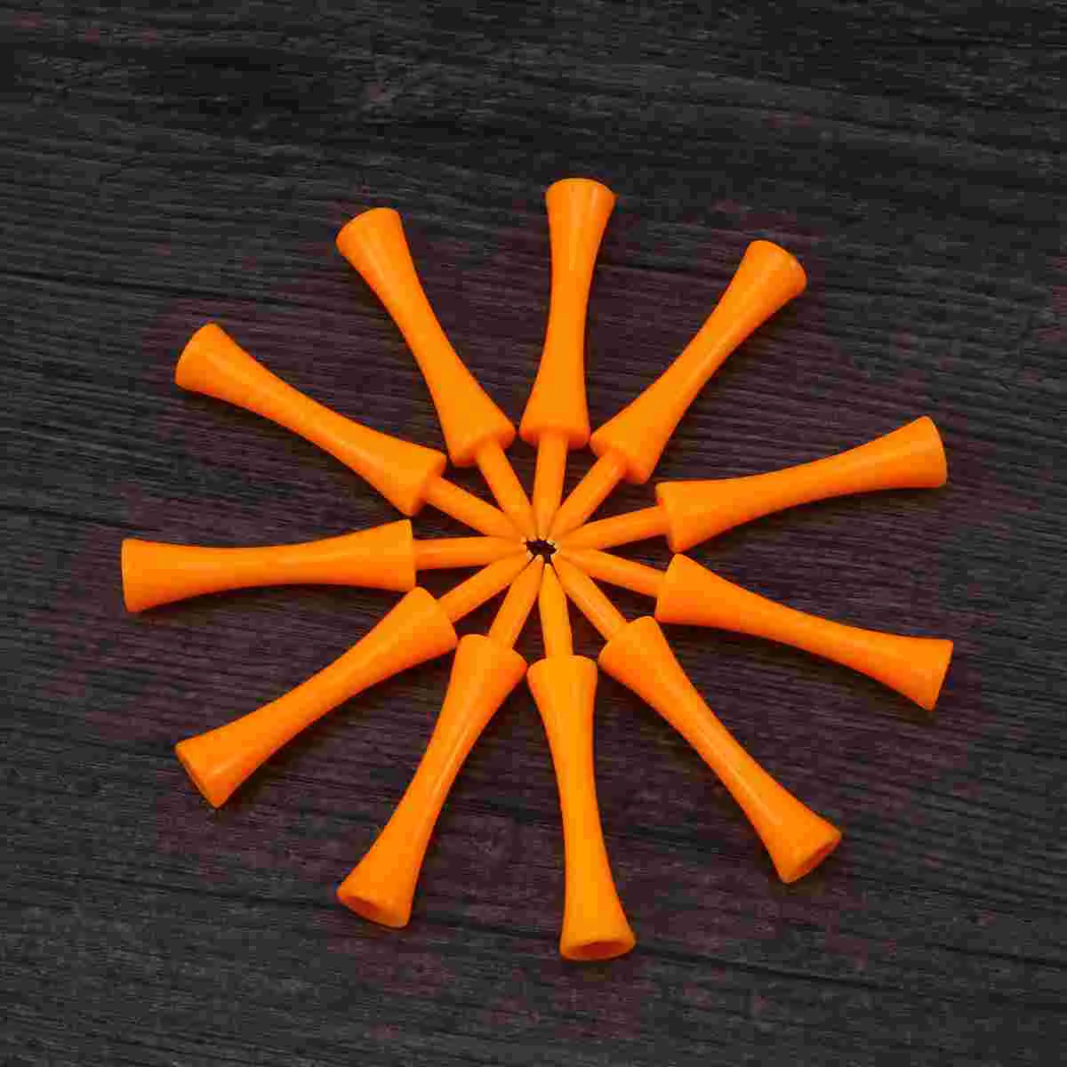 50pcs 70mm Large Castle Tees (Orange) Plastic tee 70mm tee tees 70mm