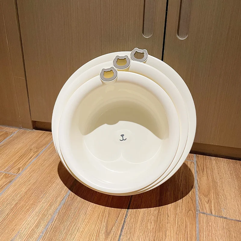 

Утолщенная маленькая детская тазочка для умывания лица и интимных зон, милая домашняя тазочка для стирки детского белья