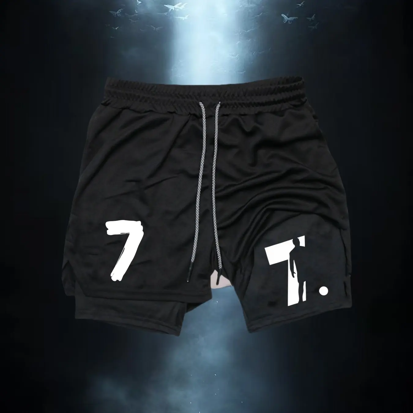 

Новые мужские спортивные шорты из легкой ткани для весеннего и летнего использования на открытом воздухе, подходят для бега на улице, для тренировок в спортзале.