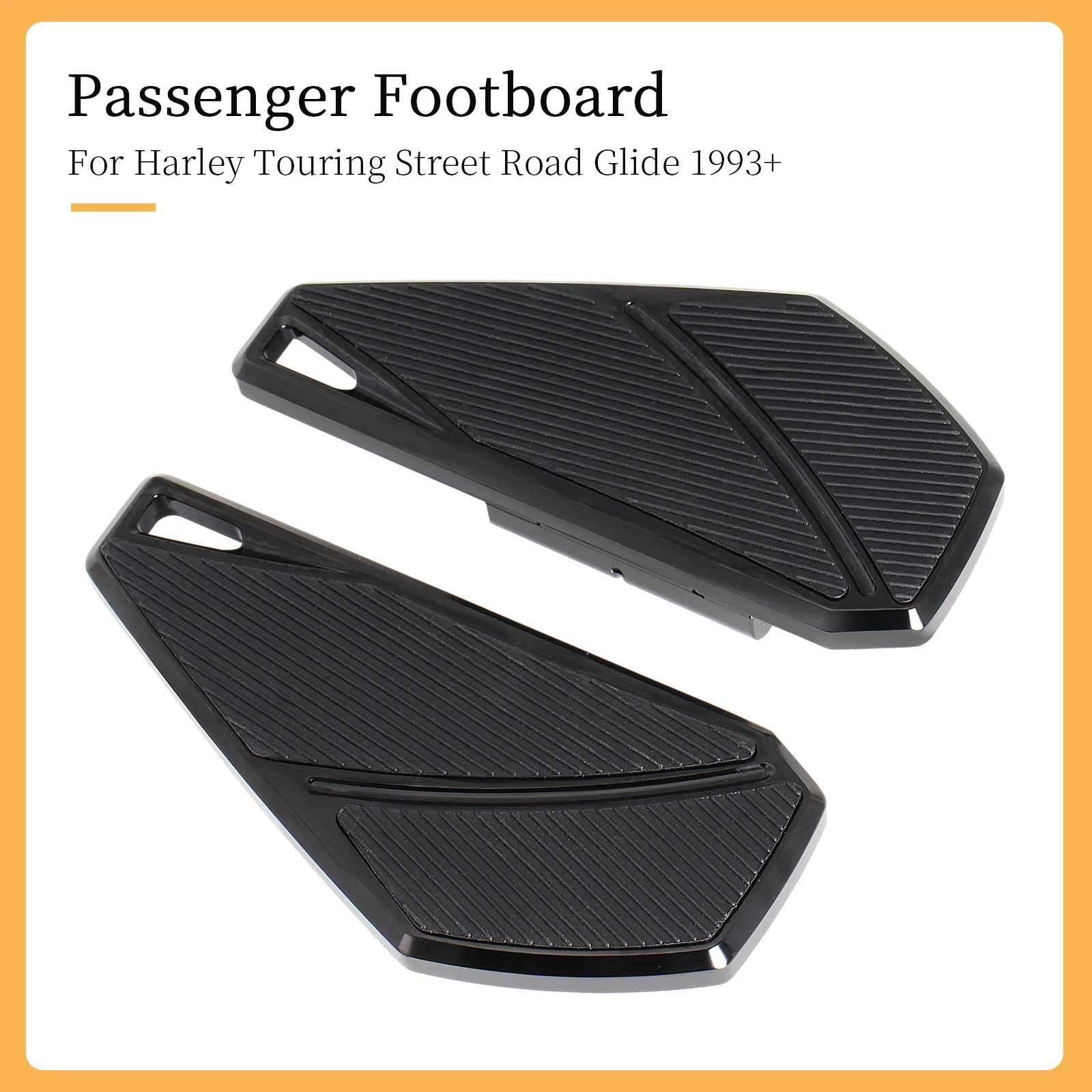 

1 Pair Passenger Footboard Floorboard For Harley Touring Street Road Glide 1993+