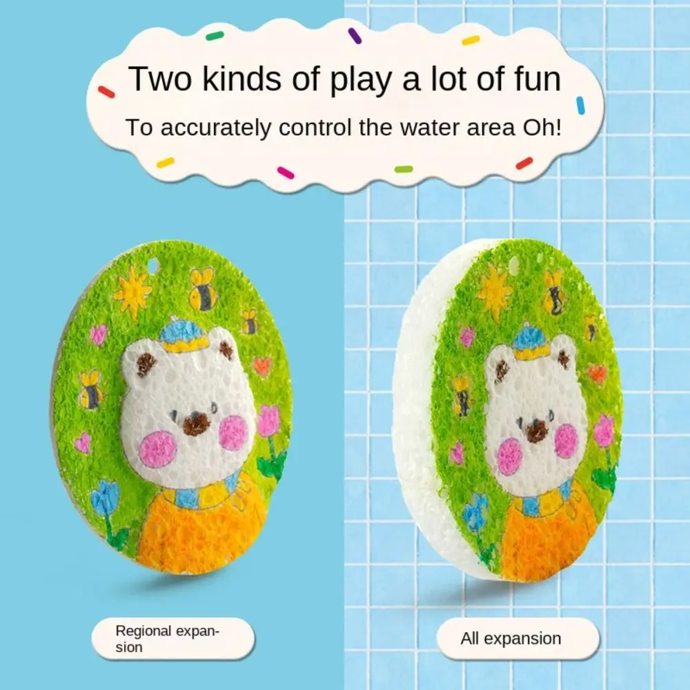 With Easel DIY Puffy Paint Kit Puffy Effect Colorful Pens Drawing Pens Kit Sponge Texture Creative Design Texture Painting Toy