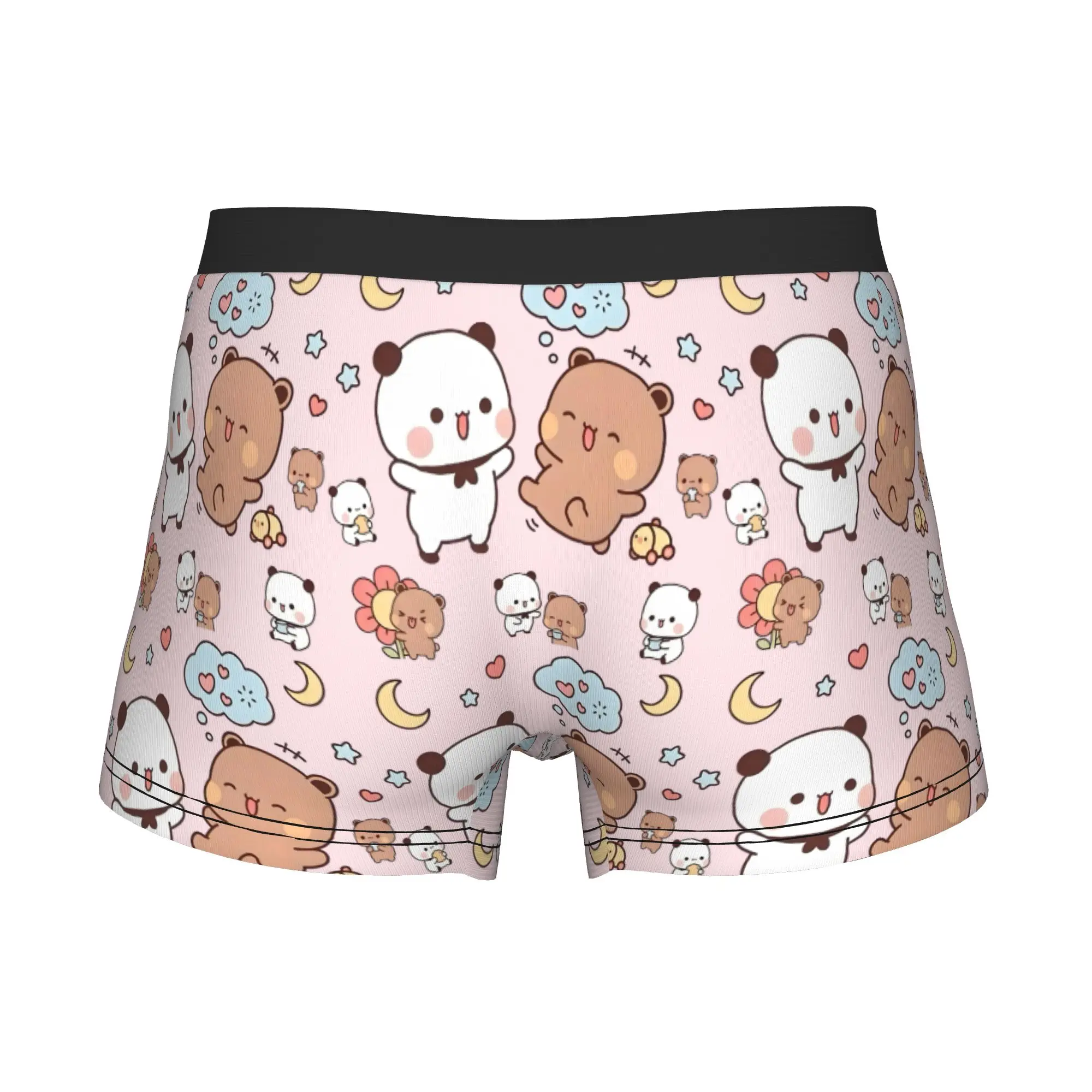 Cartoon Dudu Bubu  Boxers Shorts Men Night Moon Star Briefs Underwear Fashion Underpants