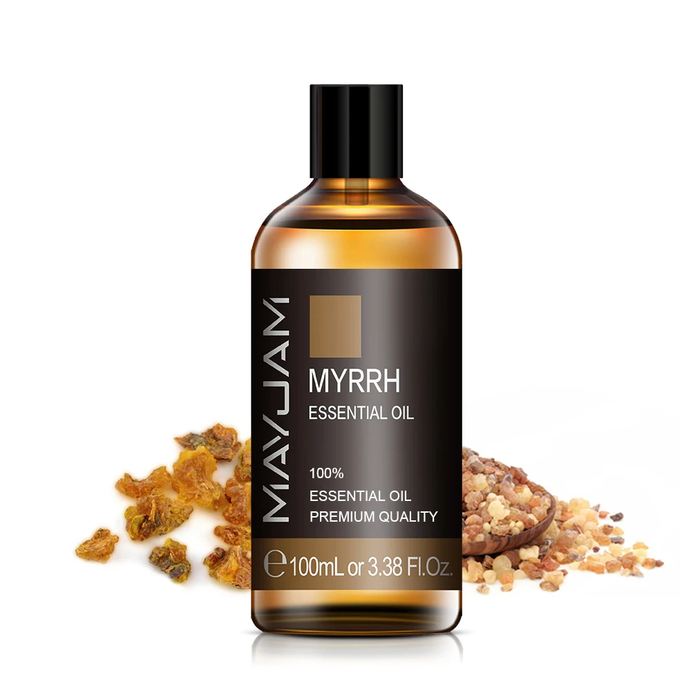 100ml with Dropper Myrrh Camphor Fennel Juniper Pure Natural Aromatherapy Essential Oil Refreshing Up Brain