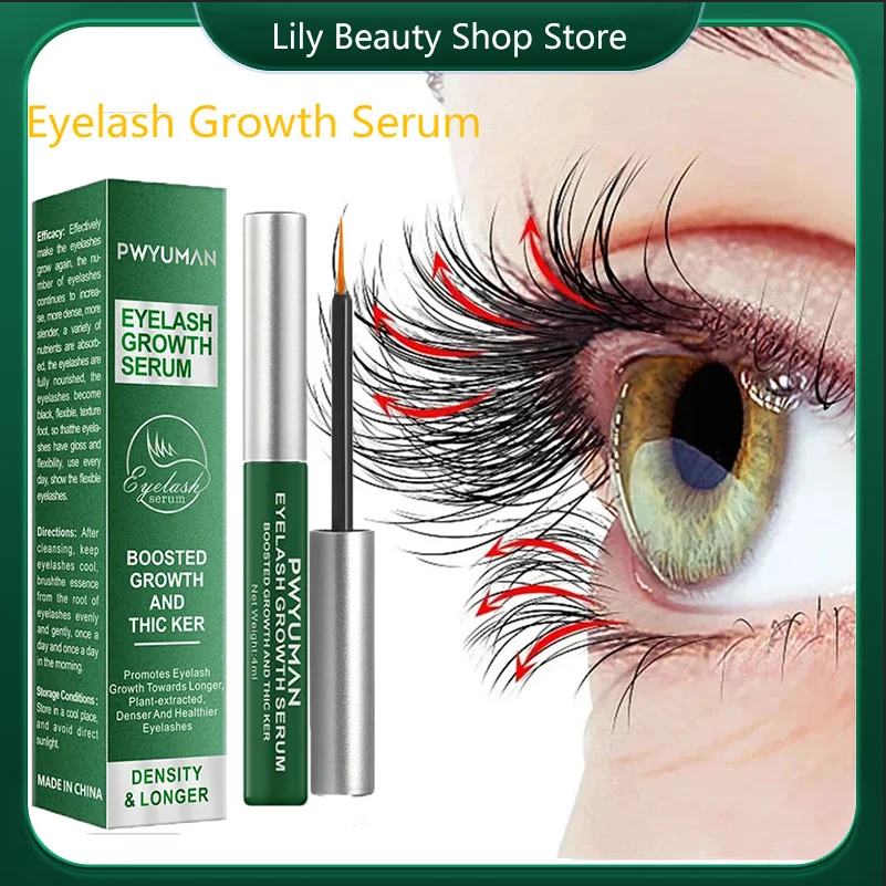 Fast Eyelash Growth Serum 7 Days Natural Eyelash Enhancer Longer Fuller Thicker Curling Lash Treatment Makeup Eye Care Products