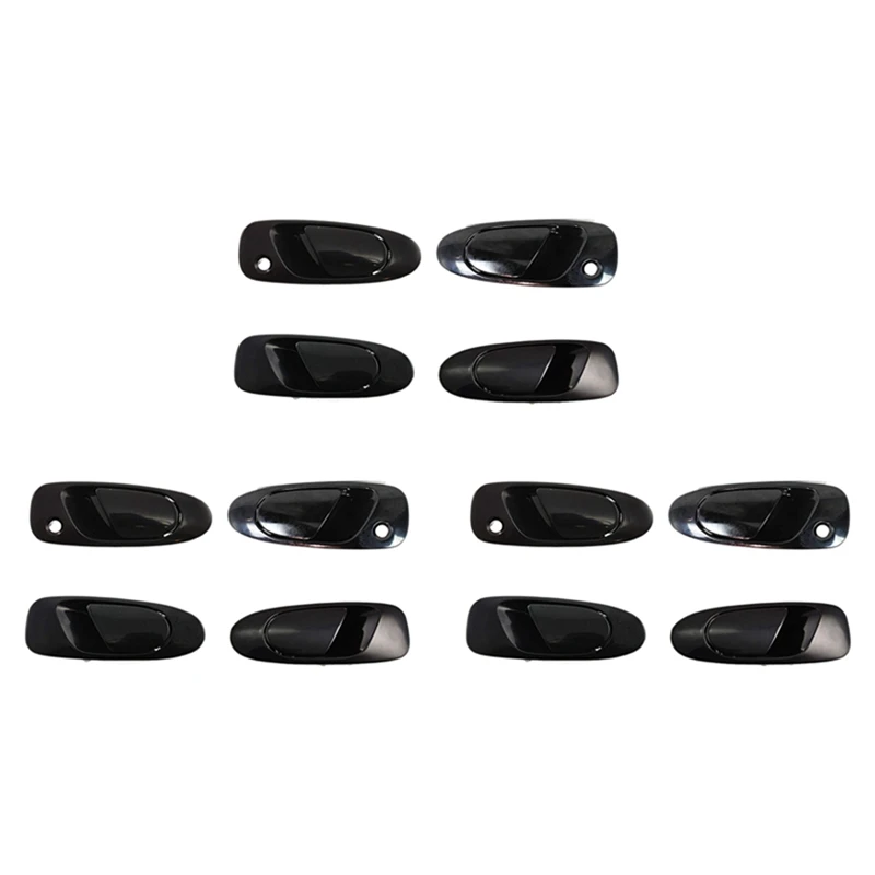 

12X Car Exterior Outside Door Handle For Honda Civic 1992-1997 72180SR3J02ZD 72140SR3J02ZD