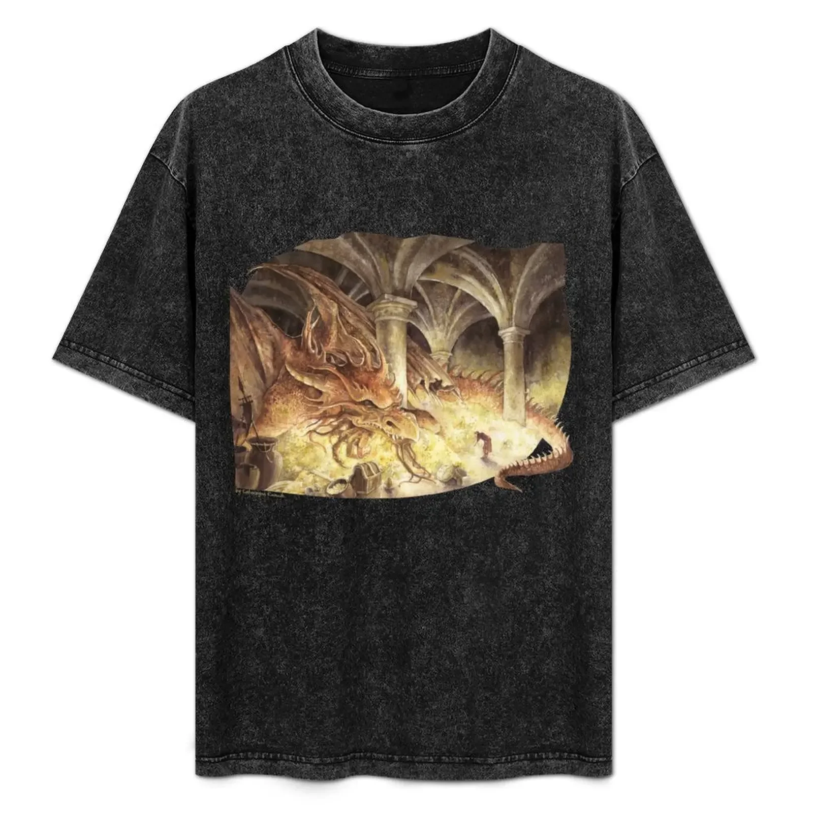 

Bilbo and Smaug the Dragon T-Shirt anime t shirts summer tops croswit shirt man shirts men