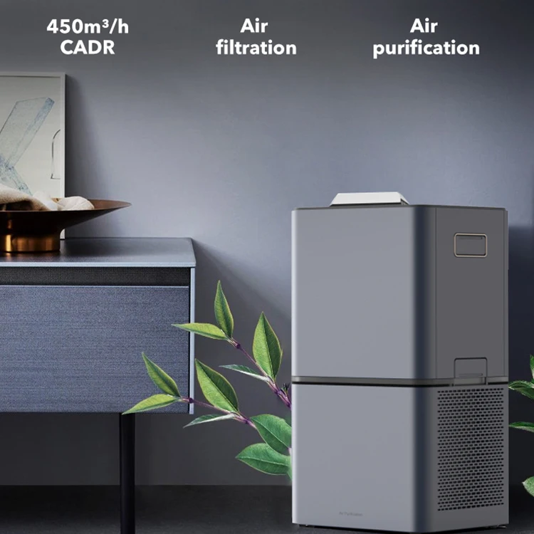 Modern Style Multi Functional Smart Touch Control Large Desktop Living Room Air Purifier