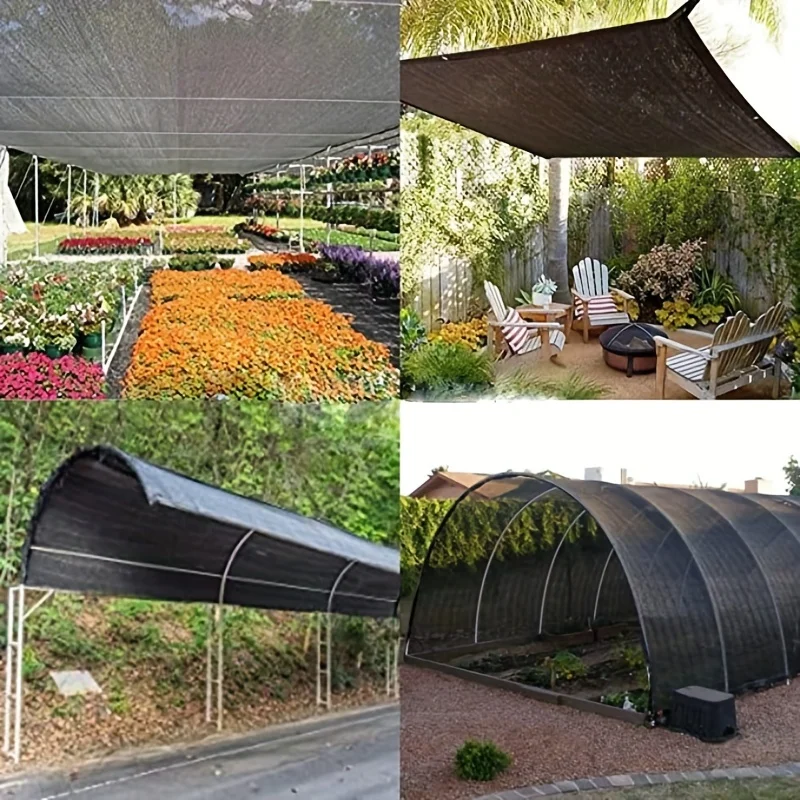 Sun Shade Sail 3m*5 6 8 10 12 4x5 6 8 10 12 5x5 6x6 8x8m Sunshades Uv Protection Outdoor Shade Cloth Sails For Plants Greenhouse