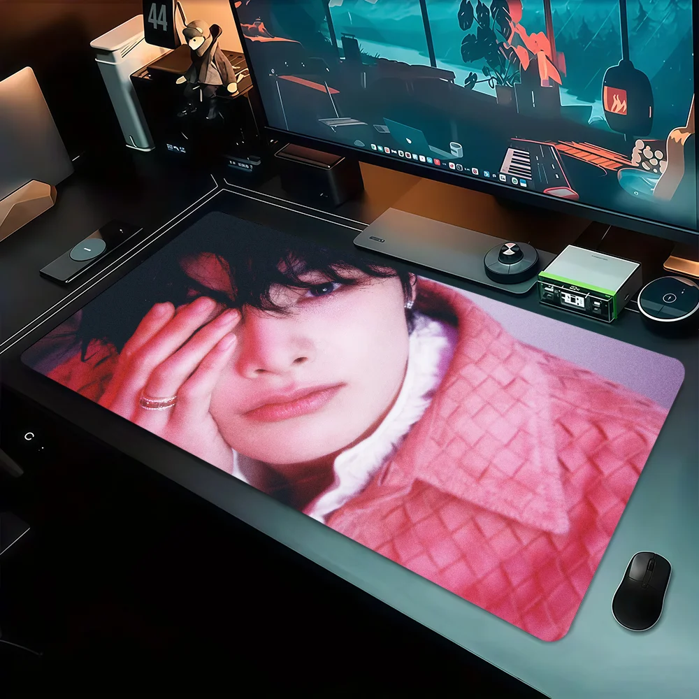 K-Kids Hop Karma Kpop S-Strays Mauspad, rutschfest, verdickt, großes Schreibpad mit Kantenverschluss, für Büro, Studenten, Gaming, Mauspad