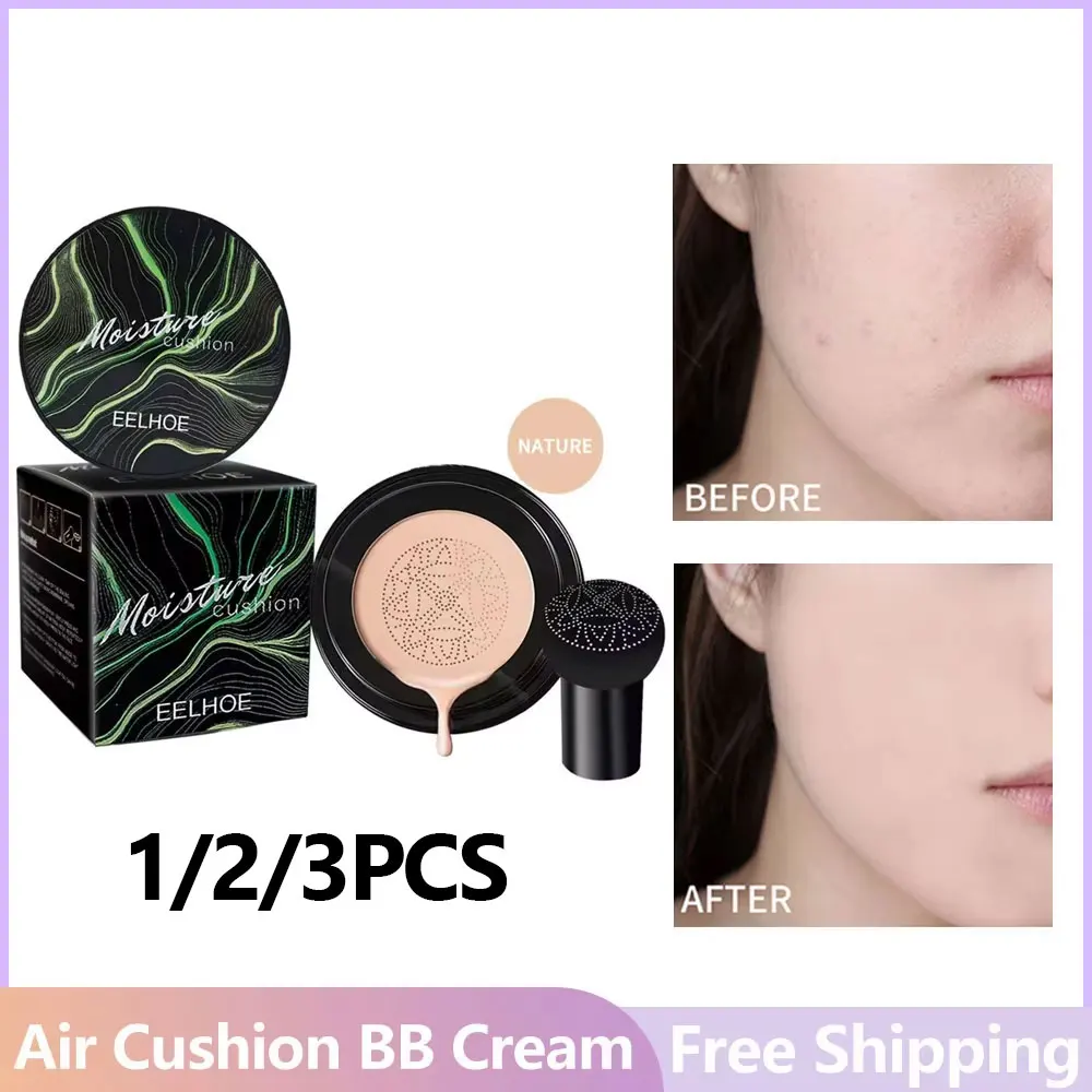 EELHOE Mushroom Head Magic Air Cushion CC Cream Foundation Waterproof 1/2/3pcs Foundation Base Cream Women Korean Makeup Product