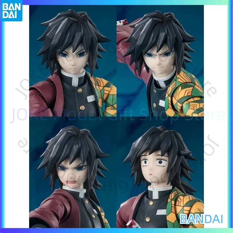 

In Stock Bandai Original S.H.Figuarts SHF Demon Slaye Giyu Tomioka Anime Action Figure Model Finished Toy Gift for Children