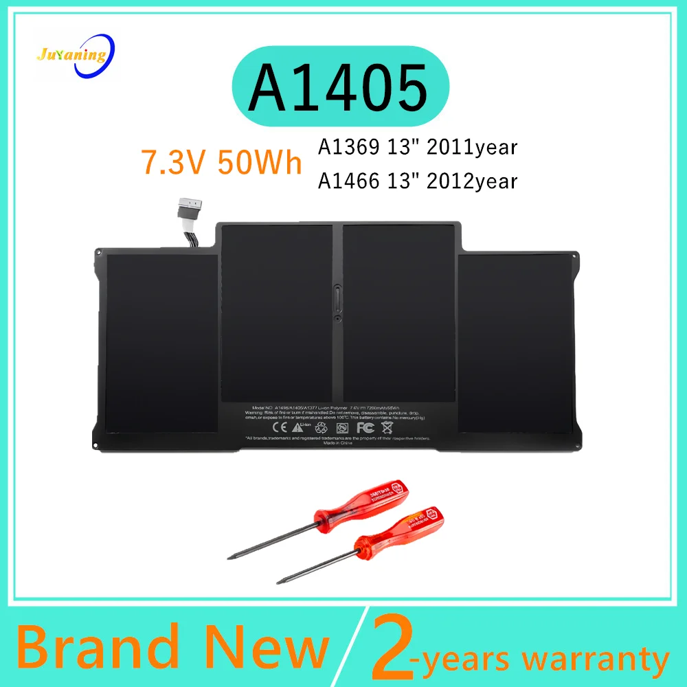 

A1405 Laptop Battery For Apple Macbook Air 13 Inch A1369 A1466 A1377 2011 - 2015 Year Batteries 50WH 7.6V