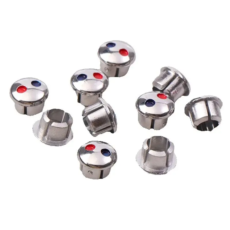 

10 шт., мини-ручка для крана, знак для горячей и холодной воды, красная, синяя этикетка, декоративная крышка, индикатор горячего и холодного крана, запасная часть для крана