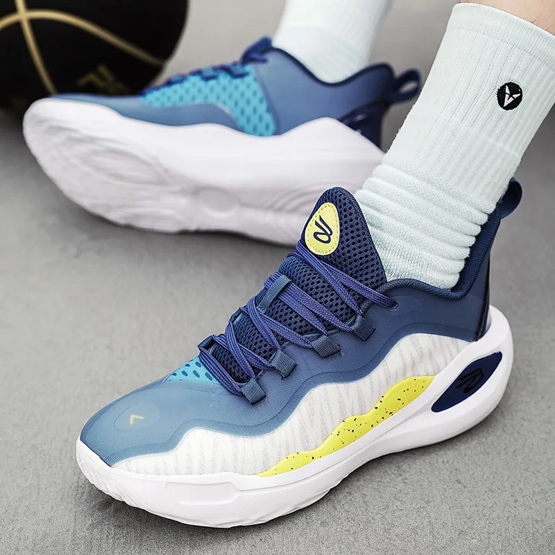 Curry 11 glow-in-the-dark basketball shoes anti-slip shock absorption low-help student sports shoes cement friction sound