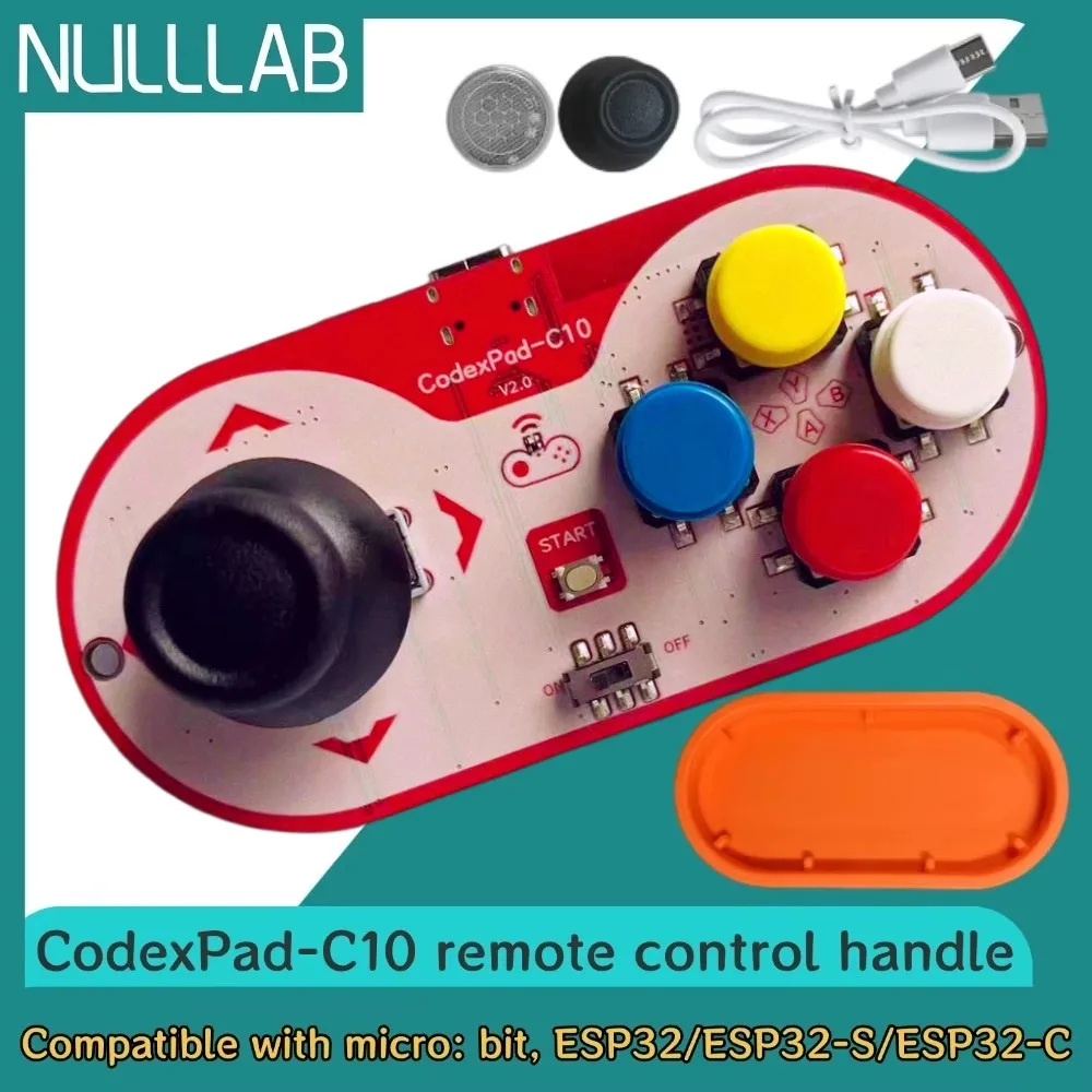 CodexPad BLE Wireless Remote Control Handle Support MicroPython Makecode Programming Portable Bluetooth Handle