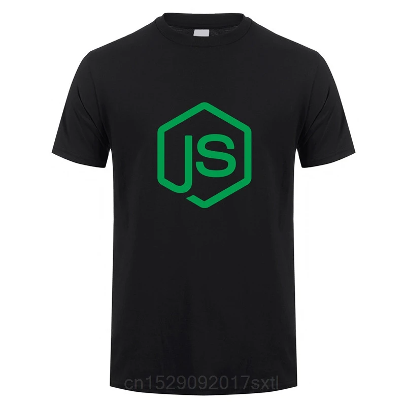 NodeJS T Shirts Summer Short Sleeve  NodeJS JavaScript Programmer T-Shirt Mans Tshirt Tops Tees