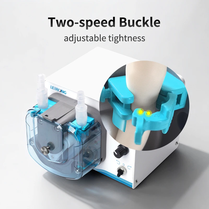 

LEIRONG ZP3000ml/min Large Flow High Accuracy Peristaltic Pump 24V, Micro Adjustable Dosing for Food, Beverage, Aquarium Cycle