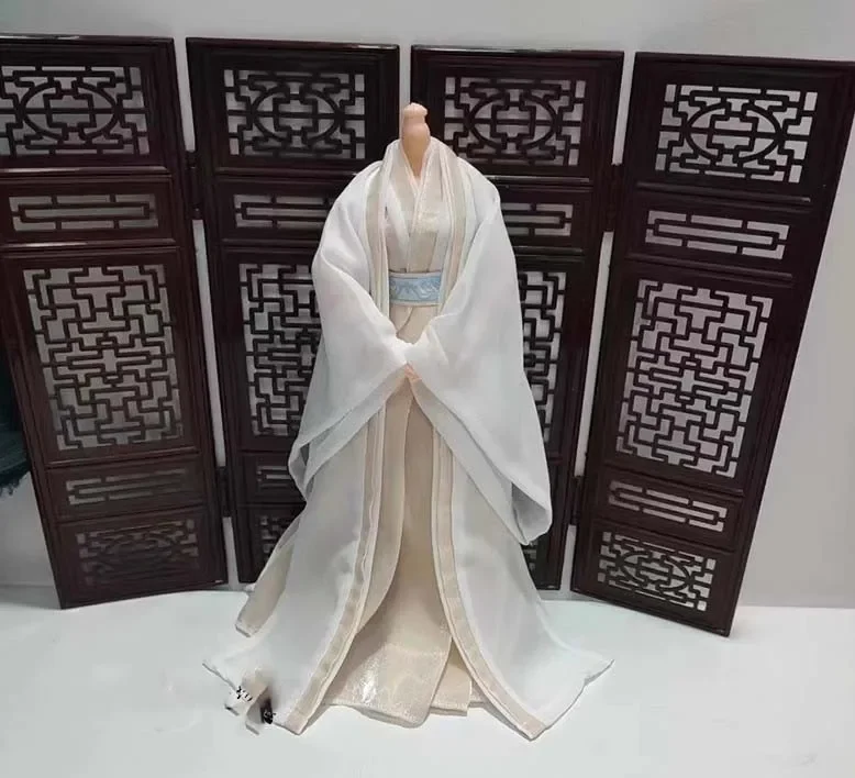 1/6 Scale Female Soldier Five Colors Cosplay Costume Hanfu Ancient Style Dress Clothes Model for 12in 30cm Action Figure Body