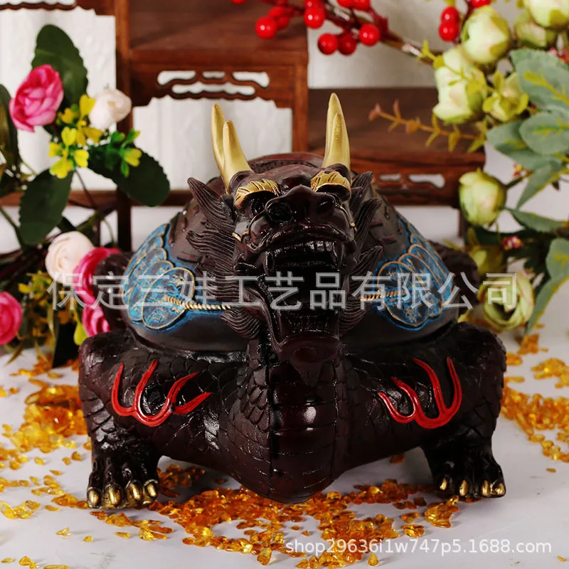 All Brass Painted Dragon Turtle Ornament Home Decor Manufacturer Wholesale