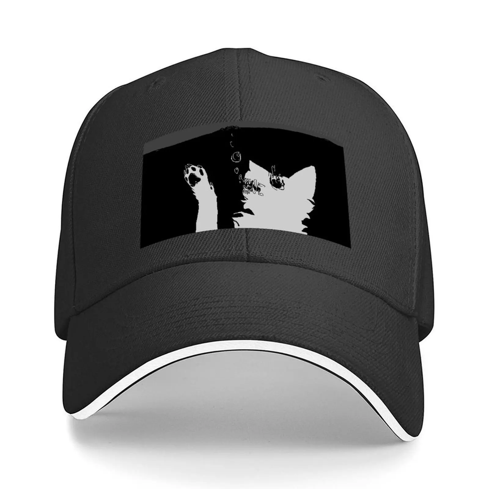 STAY AWAKE WORDLESS Baseball Cap black cute Custom Cap sun caps Women's Beach Men's