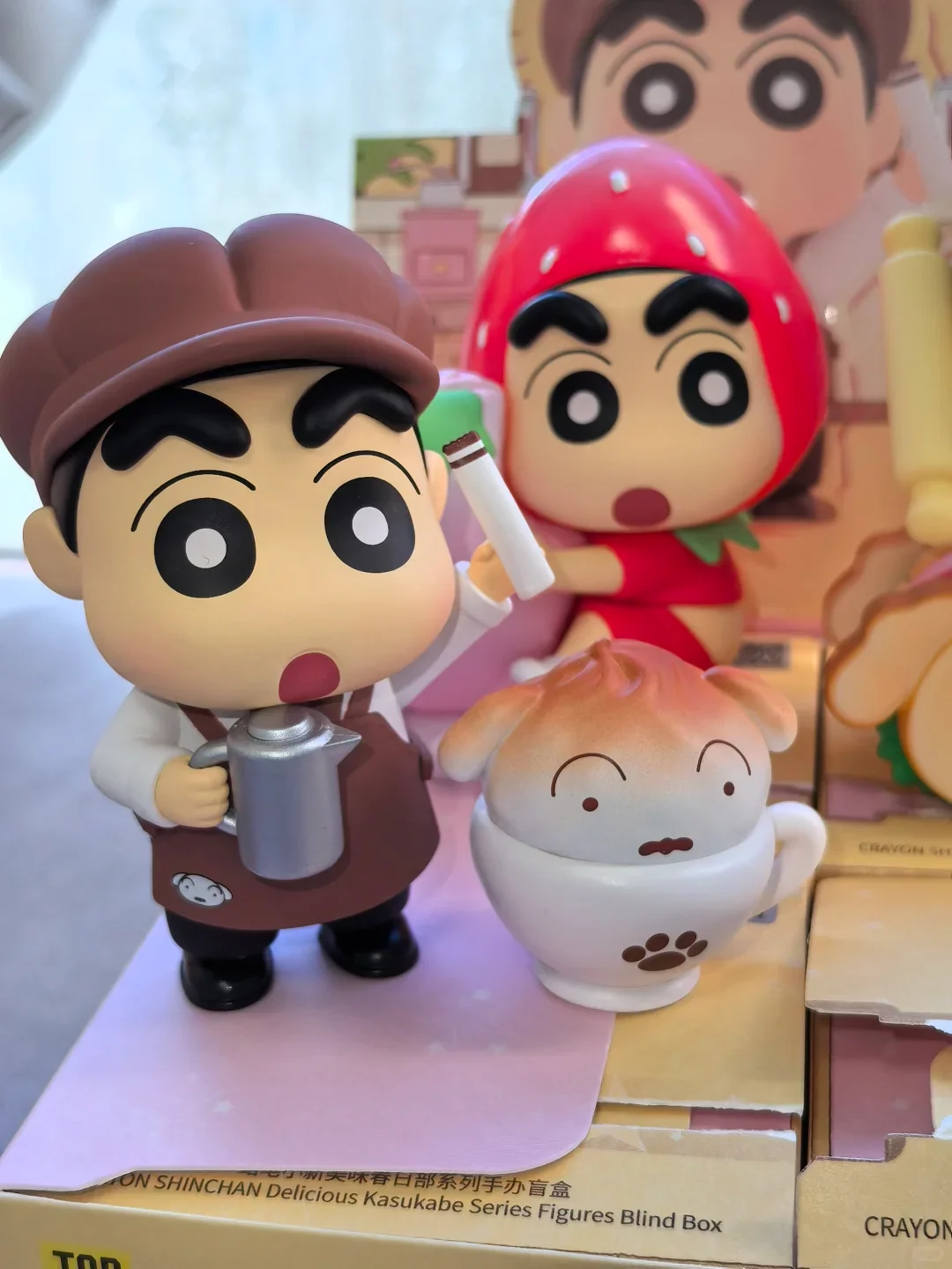 

Xiao Xing Delicious Kasukabe Blind Box Figures Trendy Toys Model Kawaii Dolls Desktop Ornaments Birthday Surprise Gifts For Fans