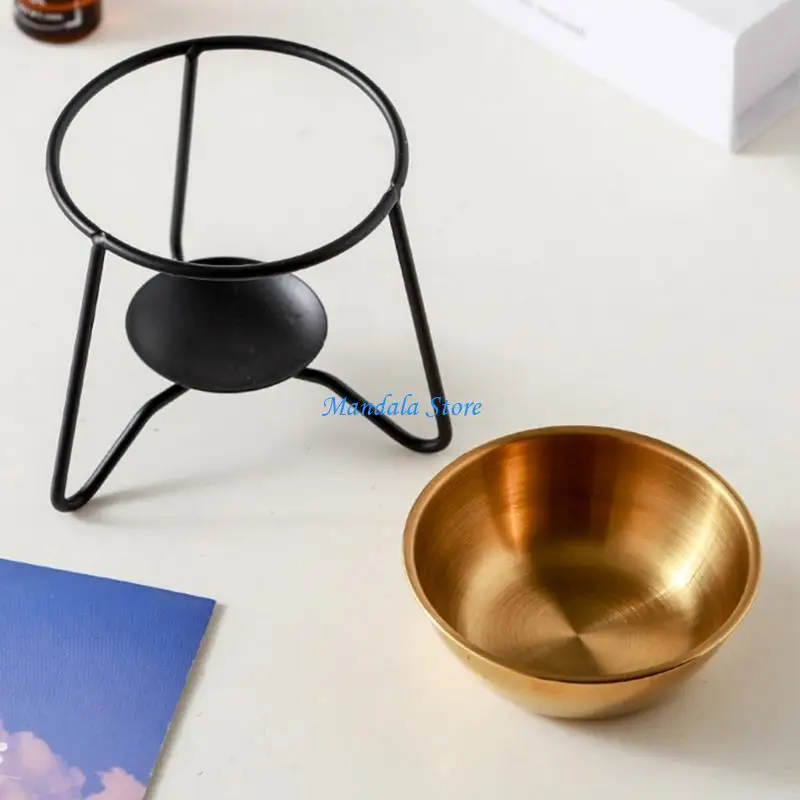 

U2JC Metal Essential Oil Burners Aromas Diffuser Set for Enhances Home Atmospheres