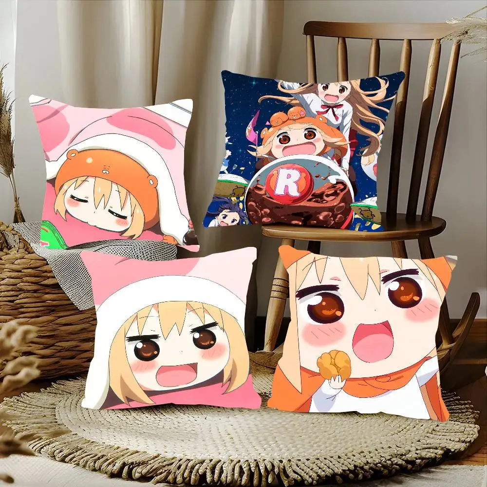 Animation H-Himouto U-Umaru Chan Pillow Case Fashion Square Pillowcase Bedroom Sofa Room Ins Decoration Leisure