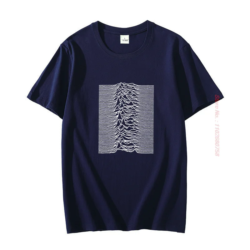 Joy Division Men's Unknown Pleasures Fit T-Shirt Summer Men's T-Shirt Comfortable T Shirt Short Sleeve T-Shirt Mens Clothes