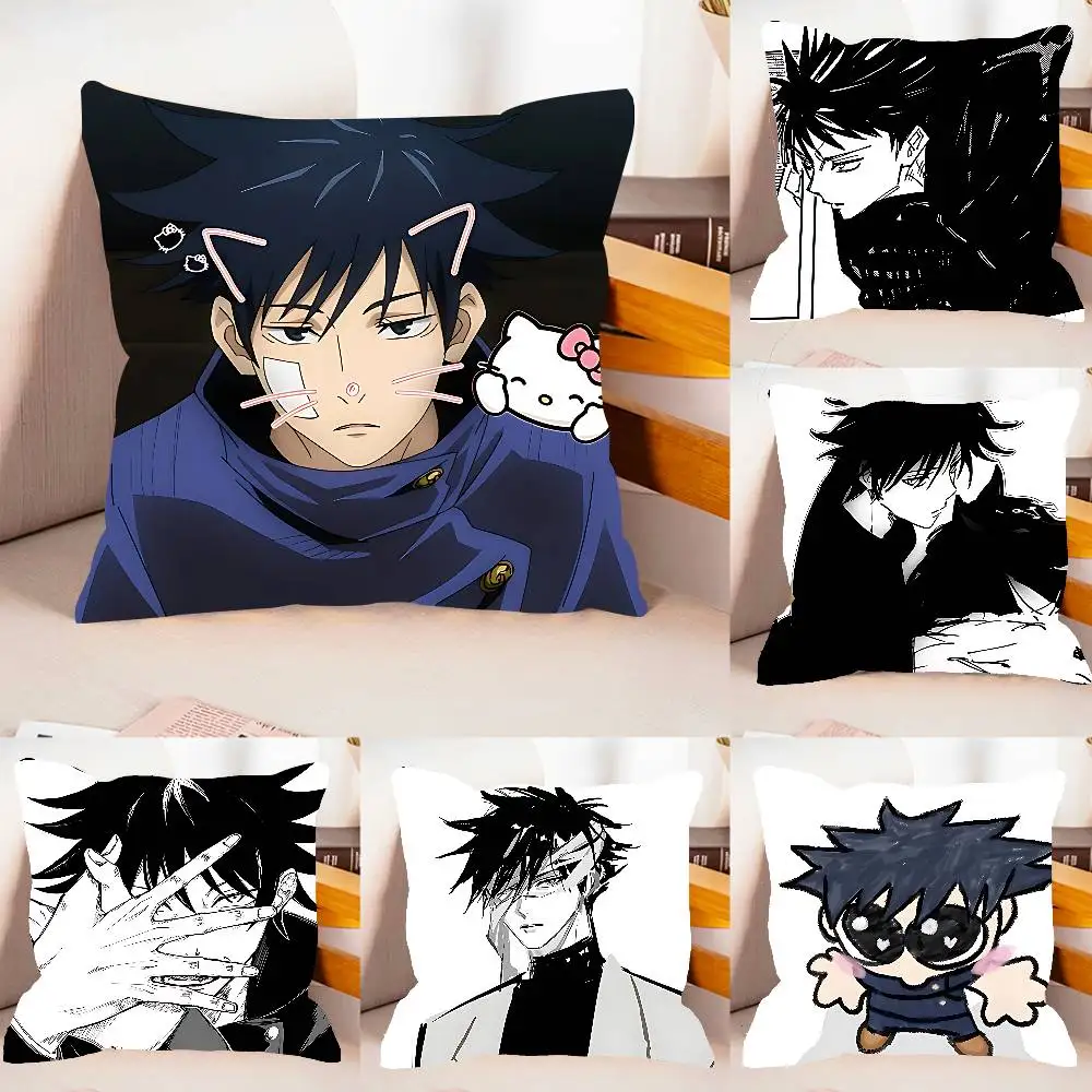 M-MEGUMIS F-FUSHIGUROS Case Plush Fabric Soft Pillowcase Double Sided Print Cushion Cover Household Gifts