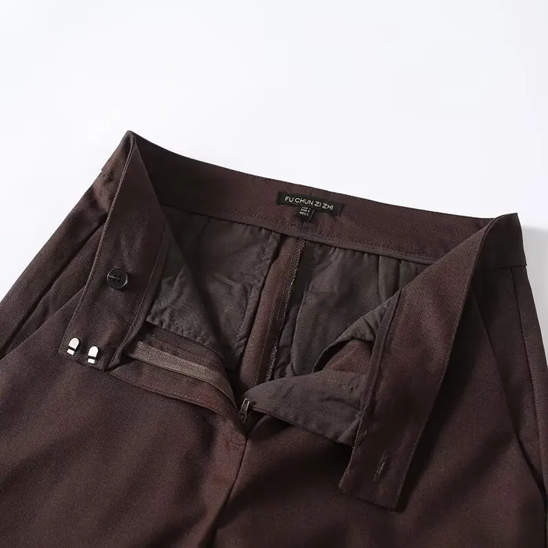 YENKYE 2026 New Minimalist Solid Straight Pants Women High Waist Office Business Casual Trousers