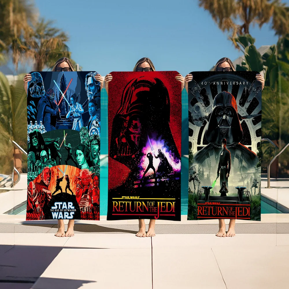 Film S-Star W-Wars Toalla de playa de microfibra absorbente de secado rápido suave Yoga Swimming Resort toalla de escalada de montaña