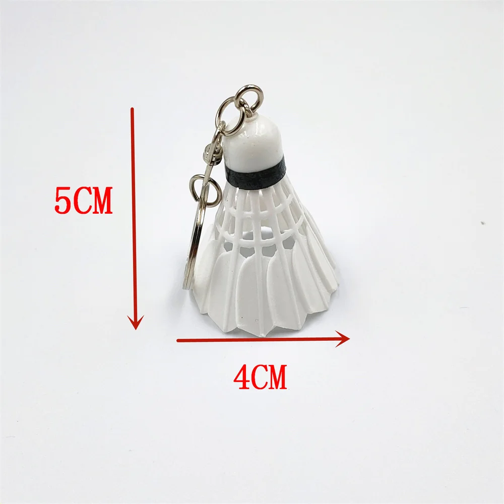 Creative Badminton Keychain Mini Sports Badminton Keyring Pendant For Men School Bag Ornament Creative Sports Gift