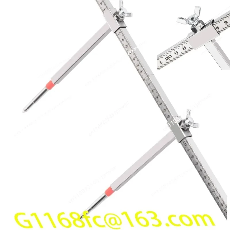 Automotive Sheet Metal Beam Calibrator Accessories, Body Inspection Gauge, Stainless Steel Two-dimensional Measuring Ruler