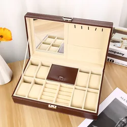 DELESYS Separate Sunroof Watch Display Box Household Watch Storage Box With Glass Exquisite Dustproof Watch Display Box