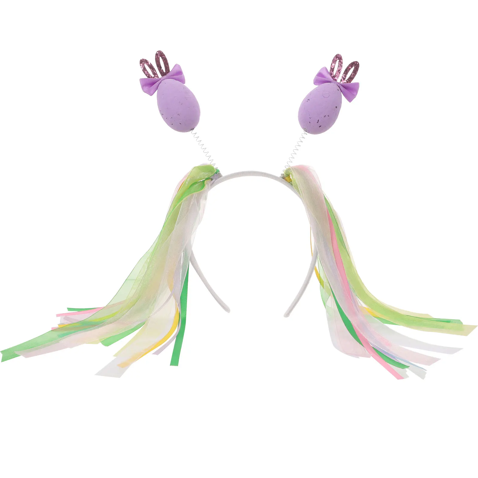 

1pcs Colorful Egg Headband Bunny Ear Hairband for Girls Women Festival Accessories Cartoon Hoop Adjustable Size Easter Party