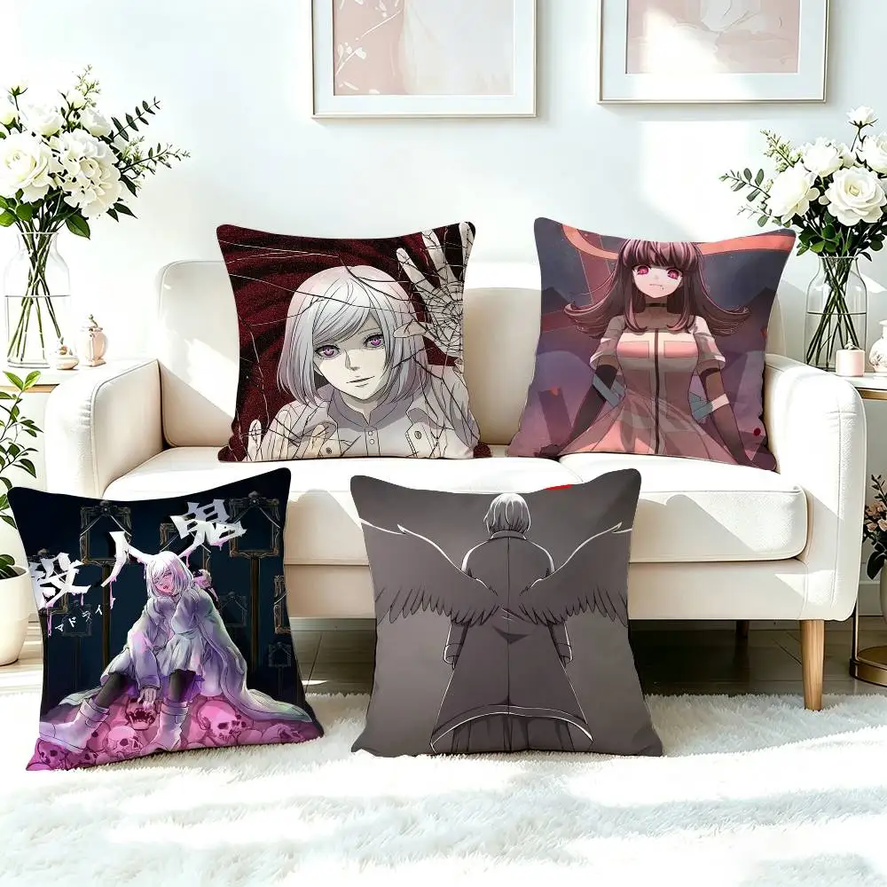 Anime A-Akudama Drive-E  Pillow Case Square Double-Sided Sofa Cushion Cover Bedroom Bedside Pillow